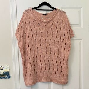 Lafayette 148 Knit Sleeveless Sweater with Cutout Pattern Design